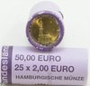 Rolle 2 Euro Gedenkmünzen Deutschland 2008 J Hamburger Michel
