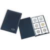 Münzen-Taschenalbum mit 10 Münzblättern für je 6 Kartonrähmchen, blau