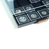 Münzbox für QUADRUM mit 20 eckigen Fächern bis 50 mm Ø, rauchfarben mit schwarzer Einlage