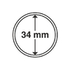 Münzkapseln Innendurchmesser 34 mm