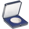 Münzetui blau, für 1 Münze bis 45 mm Ø