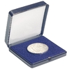 Münzetui blau, für 1 Münze bis 60 mm Ø