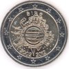 2 Euro Gedenkmünze Irland 2012 10 Jahre Euro Bargeld