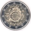 2 Euro Gedenkmünze Spanien 2012 10 Jahre Euro Bargeld