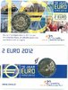 2 Euro Coincard Niederlande 2012 10 Jahre Euro