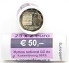 Rolle 2 Euro Gedenkmünzen Luxemburg 2013 Nationalhymne