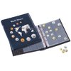 Münzenalbum OPTIMA; "World Money",mit 5 verschiedenen OPTIMA-Münzhüllen, inkl.Schutzk.blau