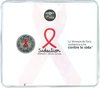 2 Euro Coincard Frankreich 2014 Welt AIDS Tag