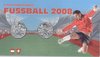 2 x Österreich 5 Euro 2008 Fussball Dribbler und Stürmer  im Folder