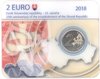 2 Euro Coincard Slowakei 2018 25 Jahre Republik