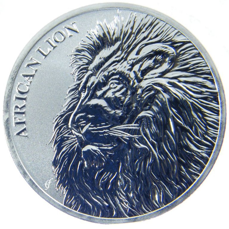 2018 Republic of Chad African Lion 1 oz Fine Silver .999 Coin Bullion Limited 