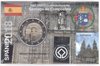 2 Euro Coincard / Infokarte Spanien 2018 Santiago de Compostela