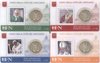 Vatikan 4 mal original Coincard 50 Cent 2018 mit Briefmarken