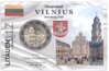 2 Euro Coincard / Infokarte Litauen 2017 Vilnius