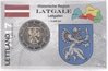 2 Euro Coincard / Infokarte Lettland 2017 Latgale