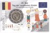2 Euro Coincard / Infokarte Belgien 2016 Child Focus