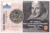 2 Euro Coincard / Infokarte San Marino 2016 William Shakespeare
