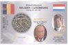 2 Euro Coincard / Infokarte Belgien 2005 Wirtschaftsunion