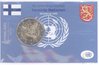 2 Euro Coincard / Infokarte Finnland 2005 Vereinte Nationen