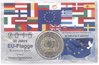 2 Euro Coincard / Infokarte Slowenien 2015 Europaflagge