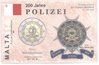 2 Euro Coincard / Infokarte Malta 2014 Polizei
