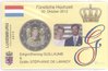 2 Euro Coincard / Infokarte Luxemburg 2012 Hochzeit