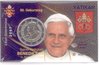 2 Euro Coincard / Infokarte Vatikan 2007 Geburtstag Papst Benedikt