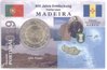 2 Euro Coincard / Infokarte Portugal 2019 Entdeckung Madeira