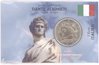 Coincard / Infokarte Italien 2019 2 Euro Kursmünze