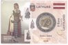 Coincard / Infokarte Lettland 2019 2 Euro Kursmünze