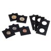 Münzrähmchen Matrix, schwarz, 30 mm, selbstklebend,100er-Pack