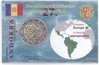 2 Euro Coincard / Infokarte Andorra 2020 Iberoamerikanischer Gipfel