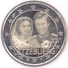 2 Euro Gedenkmünze Luxemburg 2021 40. Hochzeitstag Maria Teresa und Henri - Foto