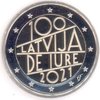 2 Euro Gedenkmünze Lettland 2021 De Iure 100