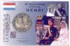 2 Euro Coincard / Infokarte Luxemburg 2021 40. Hochzeitstag Maria Teresa und Henri - Foto