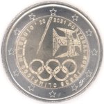 2 Euro Gedenkmünze Portugal 2021 Olympische Spiele Tokio