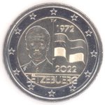 Luxembourg 2 Euro CC 2022 Luxembourg Flag