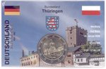 2 Euro Coincard / Infokarte Deutschland 2022 Thüringen