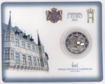 2 Euro Coincard Luxembourg 2022 Luxembourg Flag