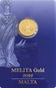 Malta 10 Euro Melita Gold 2022 Bullion PP eine zehntel Unze