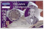 2 Euro Coincard / Infokarte Estland 2022 Literatur-Gesellschaft