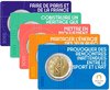 5 x 2 Euro Coincard Frankreich 2022 Olympia Diskuswerfer