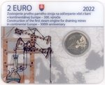 2 Euro Coincard Slovakia 2022 First Steam Engine