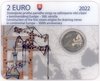 2 Euro Coincard Slowakei 2022 Erste Dampfmaschine