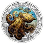 Austria 3 Euro CC 2022 Blue-ringed octopus