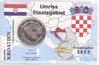Coincard / Infokarte Kroatien 2023 2 Euro Kursmünze