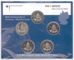 2 Euro Gedenkmünzen-Set Deutschland 2023 Hamburg