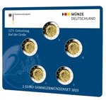 2 Euro Gedenkmünzen-Set Deutschland 2023 Karl der Große