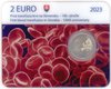 2 Euro Coincard Slowakei 2023 Bluttransfussion