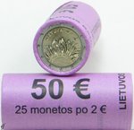 Rolle 2 Euro Gedenkmünzen Litauen 2023 Zusammen mit der Ukraine